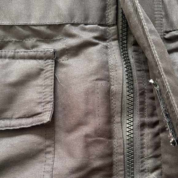 Avirex Black Puffer Coat with Faux Fur Hood - Picture 8 of 8